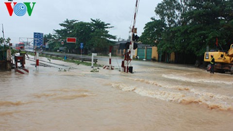 Dừng các đoàn tàu Bắc-Nam, hỗ trợ khách bị kẹt do ngập - ảnh 1